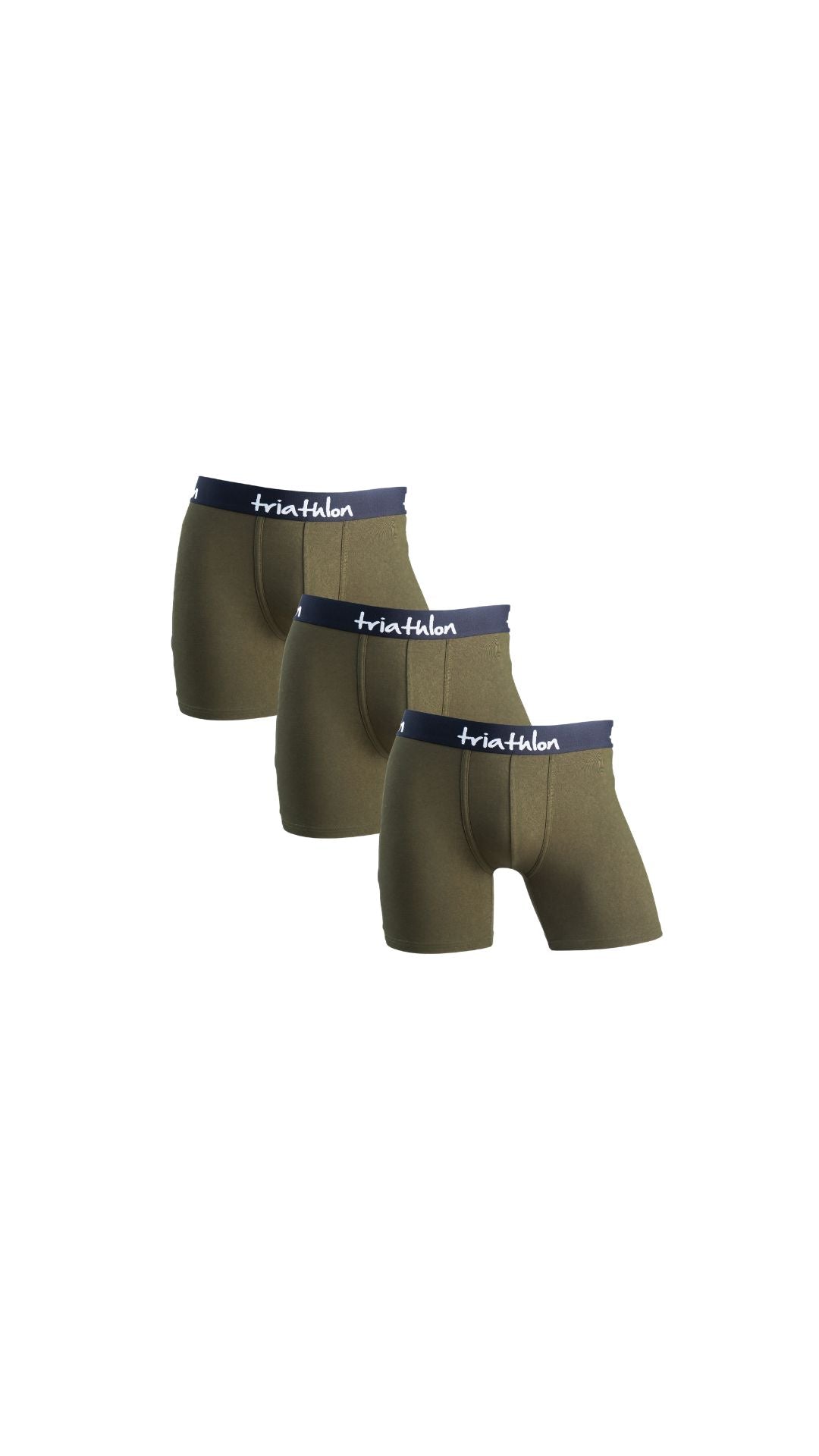 Bambus boxer shorts army grønn pakke (3 stk) - Triathlon Boxershorts