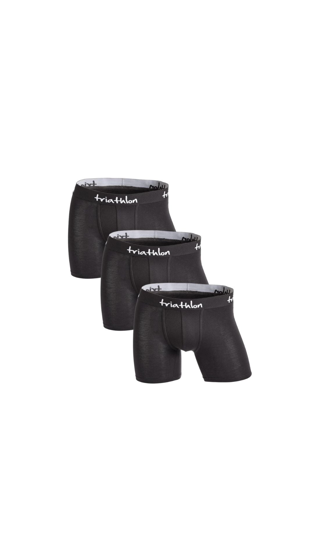 Bambus boxer shorts sort pakke (3 stk) - Triathlon Boxershorts