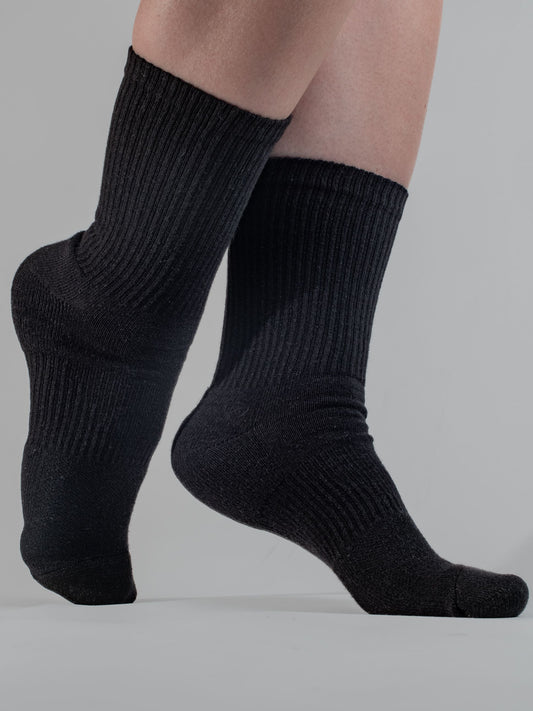 Triathlon tennissokker sort (3 stk)