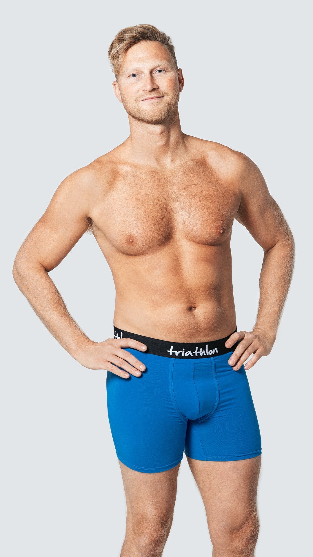 Bambus boxer shorts pakke (3 stk) Blå - Triathlon Boxershorts
