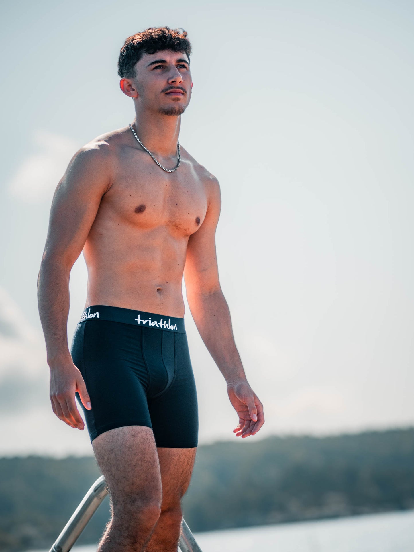 Bambus boxershorts pakke (10 stk) - Sort, Navy & Blå - Triathlon Boxershorts