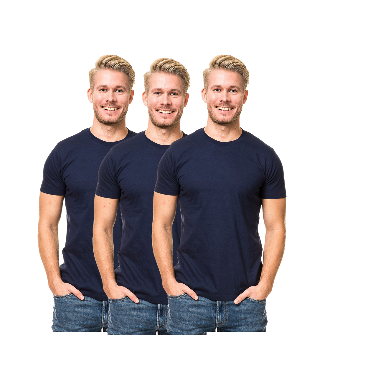 Triathlon T-skjorte - 3-Pakk Navy - Triathlon Boxershorts