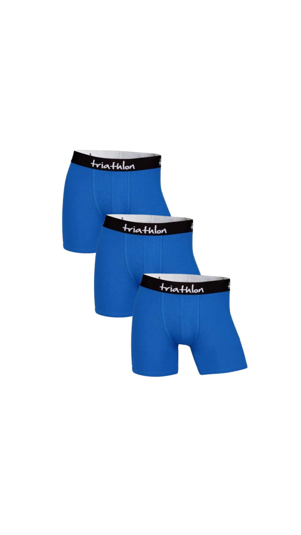 Bambus boxer shorts pakke (3 stk) Blå - Triathlon Boxershorts