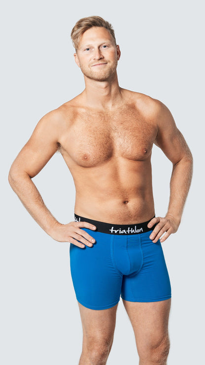 Bambus boxer shorts pakke (3 stk) Blå - Triathlon Boxershorts