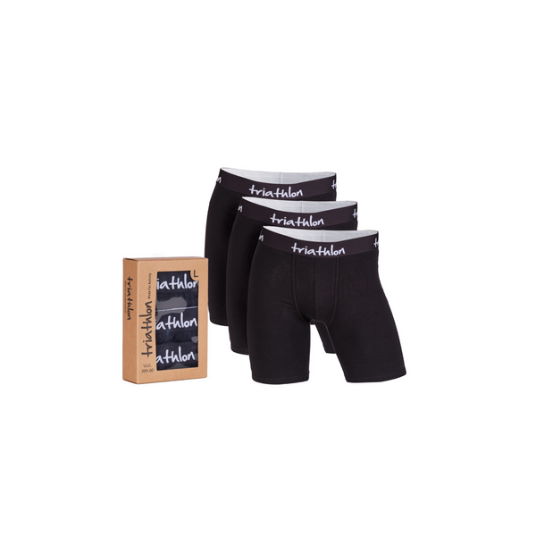 Bomull boxer shorts pakke (3 stk)