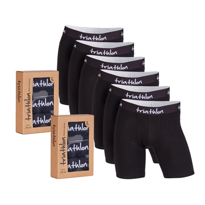 Bomull boxer shorts pakke (6 stk)