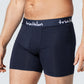 Bambus boxer shorts pakke (5 stk) Sort & Blå