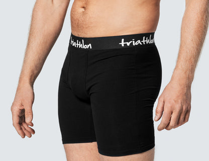 Bambus boxershorts pakke (10 stk) - Sort, Navy & Blå - Triathlon Boxershorts