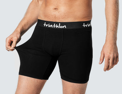 Bambus boxershorts pakke (10 stk) - Sort - Triathlon Boxershorts